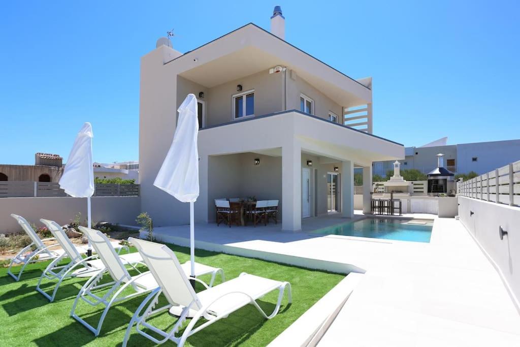 Villa Constantino With Heated Pool Kato Gouves Luaran gambar